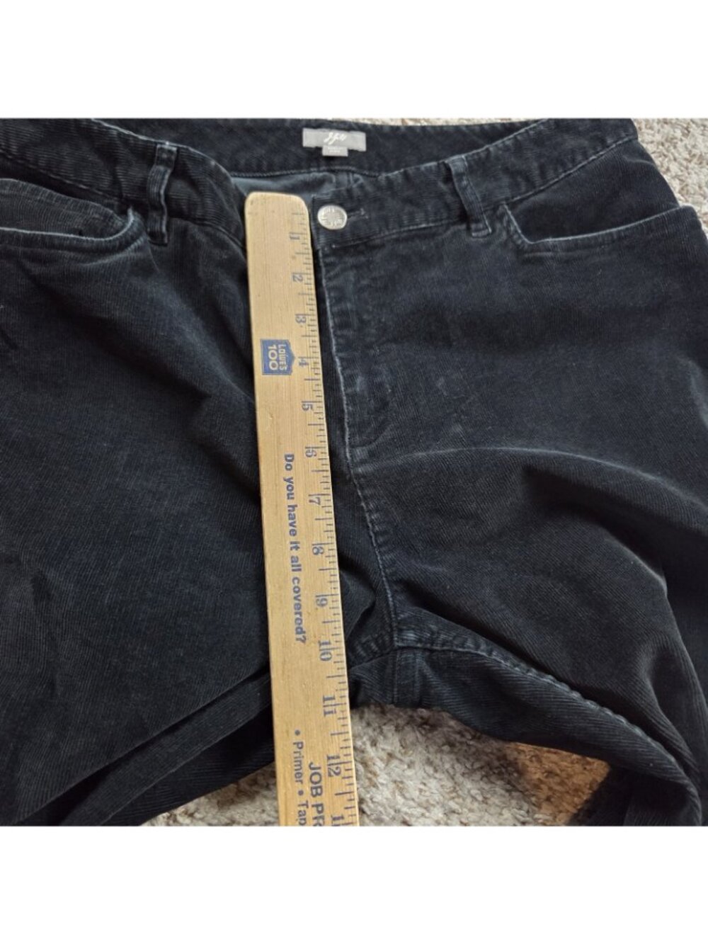 J. Jill Corduroy Pants Womens 10 Black Bootcut Casual - Picture 4 of 7